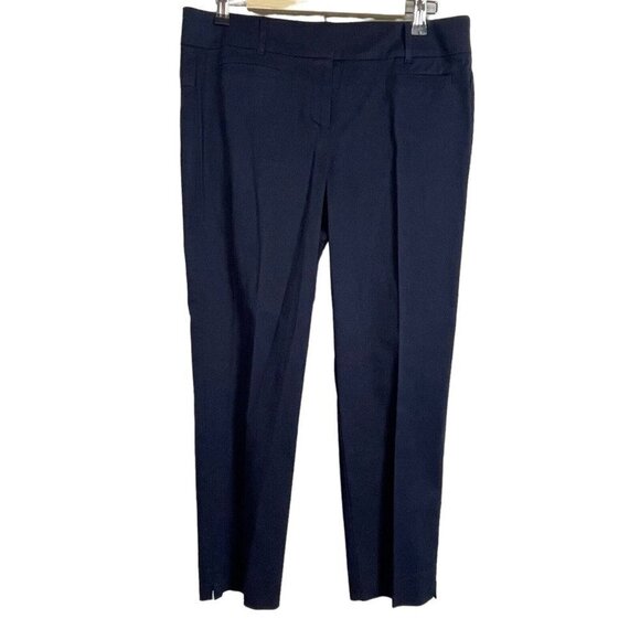 Ann Taylor Devin Fit‎ Women's Size 8 Navy Blue Work Trouser Pants - Picture 1 of 5